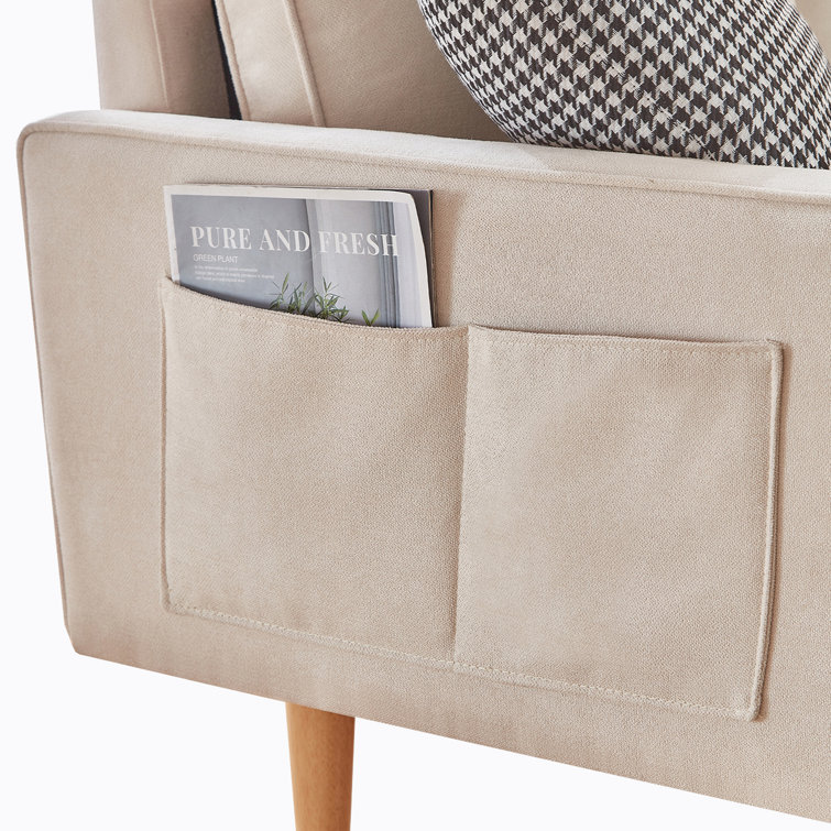 Latitude Run® Elegant Linen Sofa,Modern Sofa Enhance Your Living Space